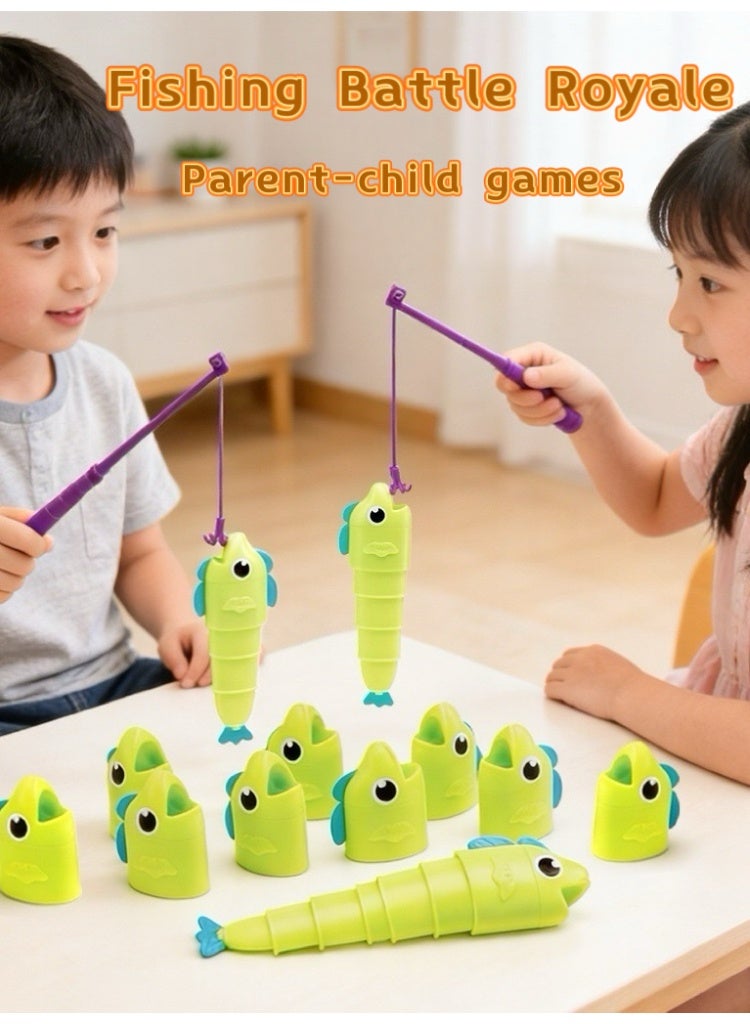 SUFADA 8PCS Fishing Master telescopic toy parent-child interactive children's educational early education game to decompress and play - Image 1